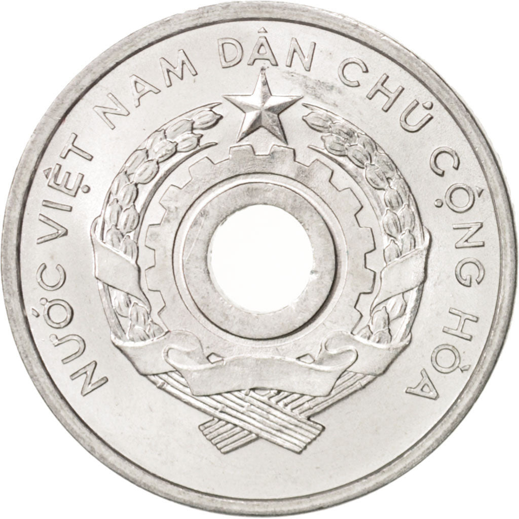 Vietnam, NORTH VIET NAM, 2 Xu, 1958, MS(65-70), Aluminum, KM:6