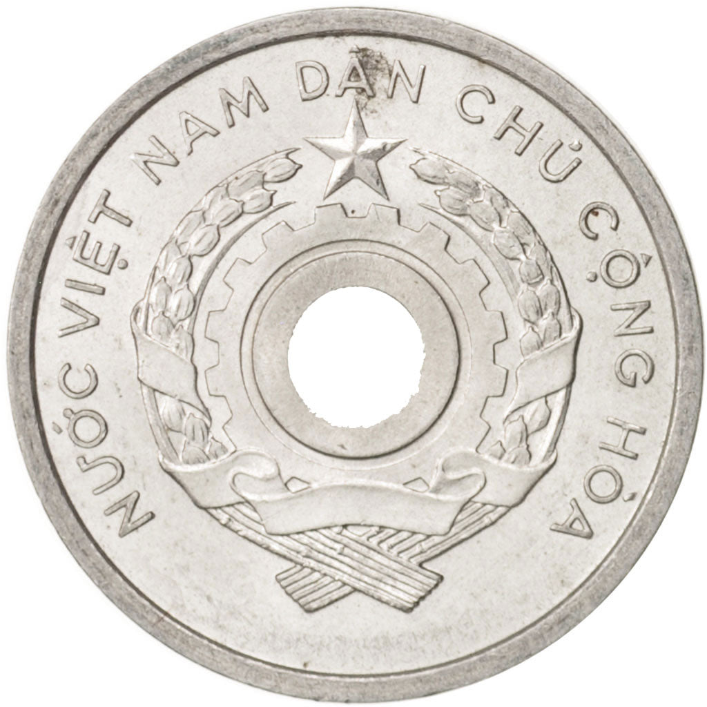 Vietnam, NORTH VIET NAM, Xu, 1958, AU(55-58), Aluminum, KM:5