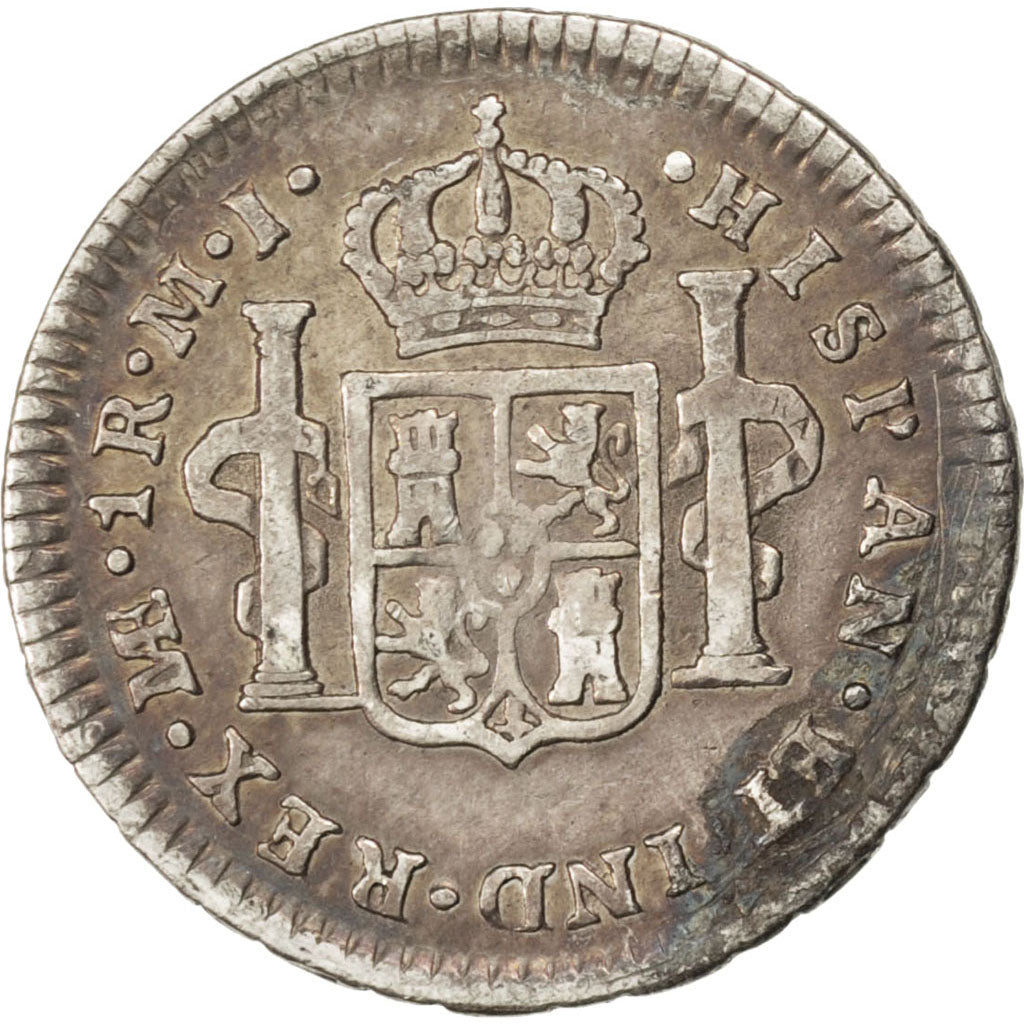 MEXICO, Real, 1776, Mexico City, KM #78.2, EF(40-45), Silver, 3.28