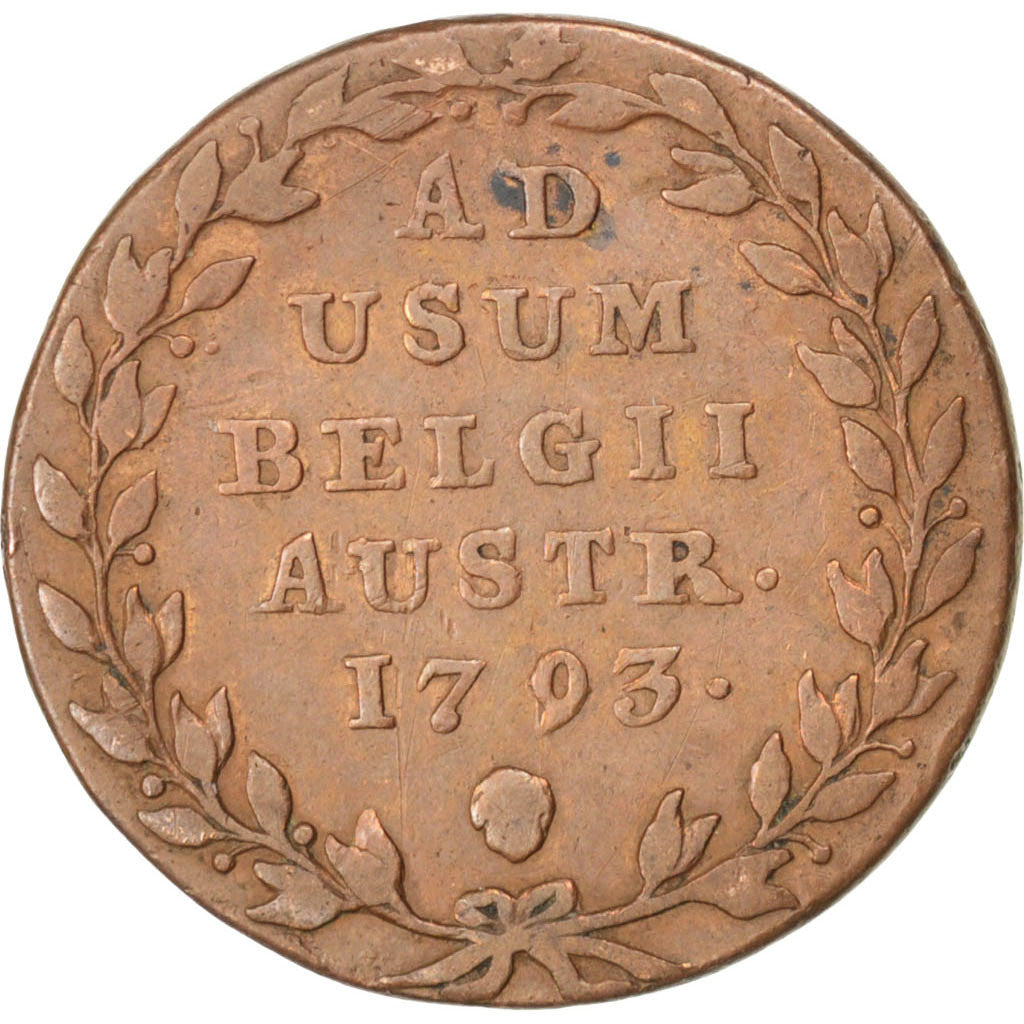 Coin, AUSTRIAN NETHERLANDS, Franz II, 2 Liards, 2 Oorden, 1793, Brussels