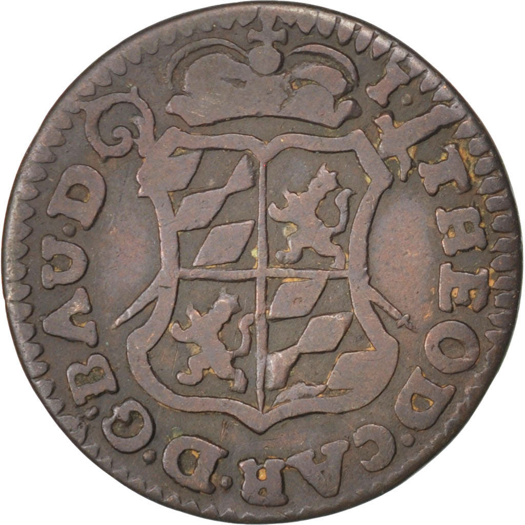 LIEGE, Liard, 1750, Liege, KM #155, VF(30-35), Copper, 3.50
