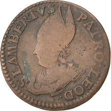 LIEGE, Liard, 1724, Liege, KM #127, VF(30-35), Copper, 3.50