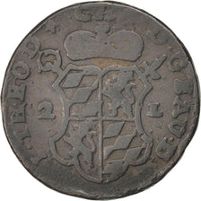 LIEGE, 2 Liards, 1752, Liege, KM #158, VF(30-35), Copper, 6.73