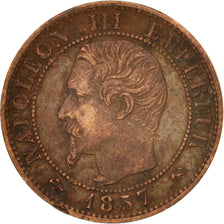 France, Napoleon III, Napoléon III, Centime, 1857, Rouen, EF(40-45), Bronze
