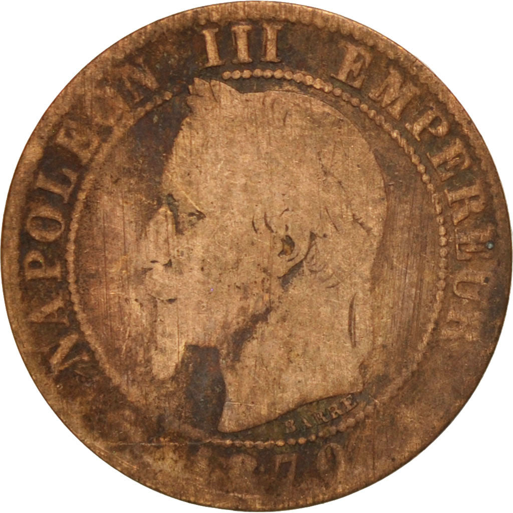 France, Napoleon III, Napoléon III, Centime, 1870, Paris, F(12-15)