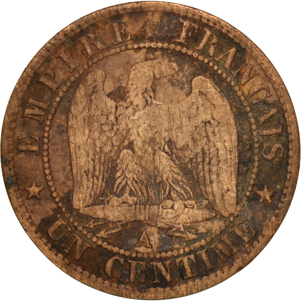 France, Napoleon III, Napoléon III, Centime, 1870, Paris, F(12-15)