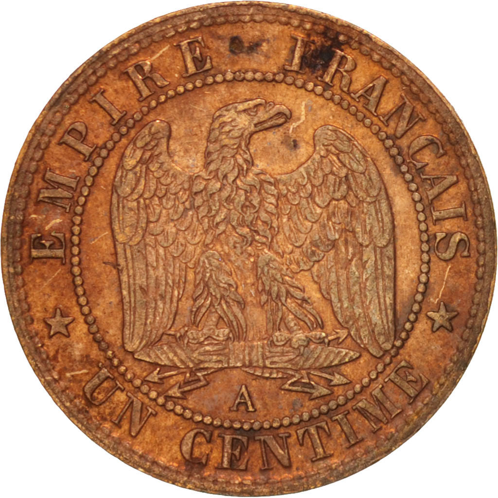 Coin, France, Napoleon III, Napoléon III, Centime, 1870, Paris, AU(50-53)