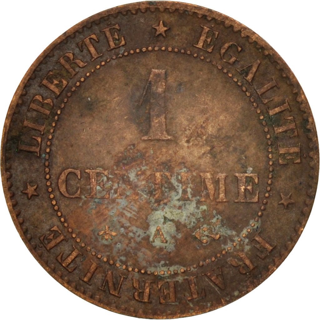 Coin, France, Cérès, Centime, 1874, Paris, EF(40-45), Bronze, KM:826.1
