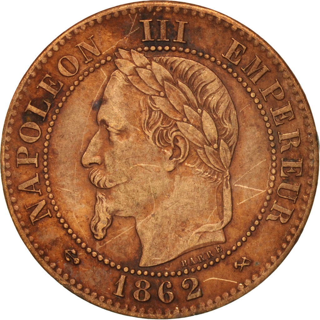 France, Napoleon III, Napoléon III, 2 Centimes, 1862, Bordeaux, EF(40-45)