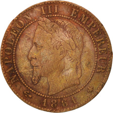Coin, France, Napoleon III, Napoléon III, Centime, 1861, Paris, VF(30-35)