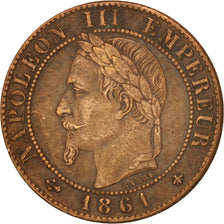 France, Napoleon III, Napoléon III, Centime, 1861, Paris, EF(40-45)