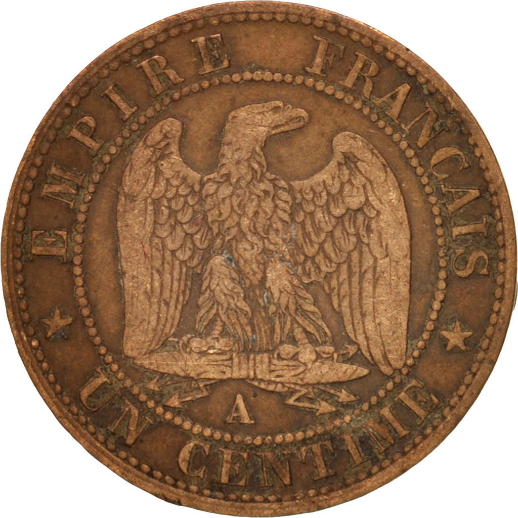 Coin, France, Napoleon III, Napoléon III, Centime, 1862, Paris, VF(30-35)