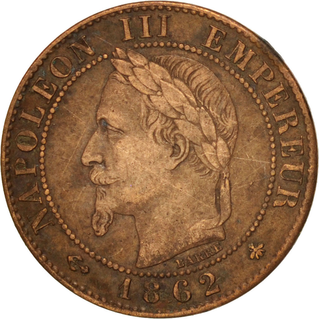 Coin, France, Napoleon III, Napoléon III, Centime, 1862, Paris, EF(40-45)
