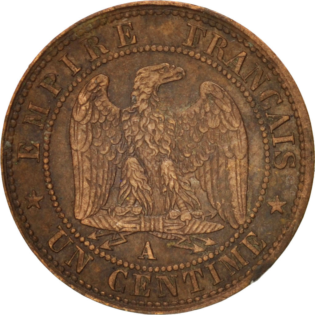 Coin, France, Napoleon III, Napoléon III, Centime, 1862, Paris, EF(40-45)
