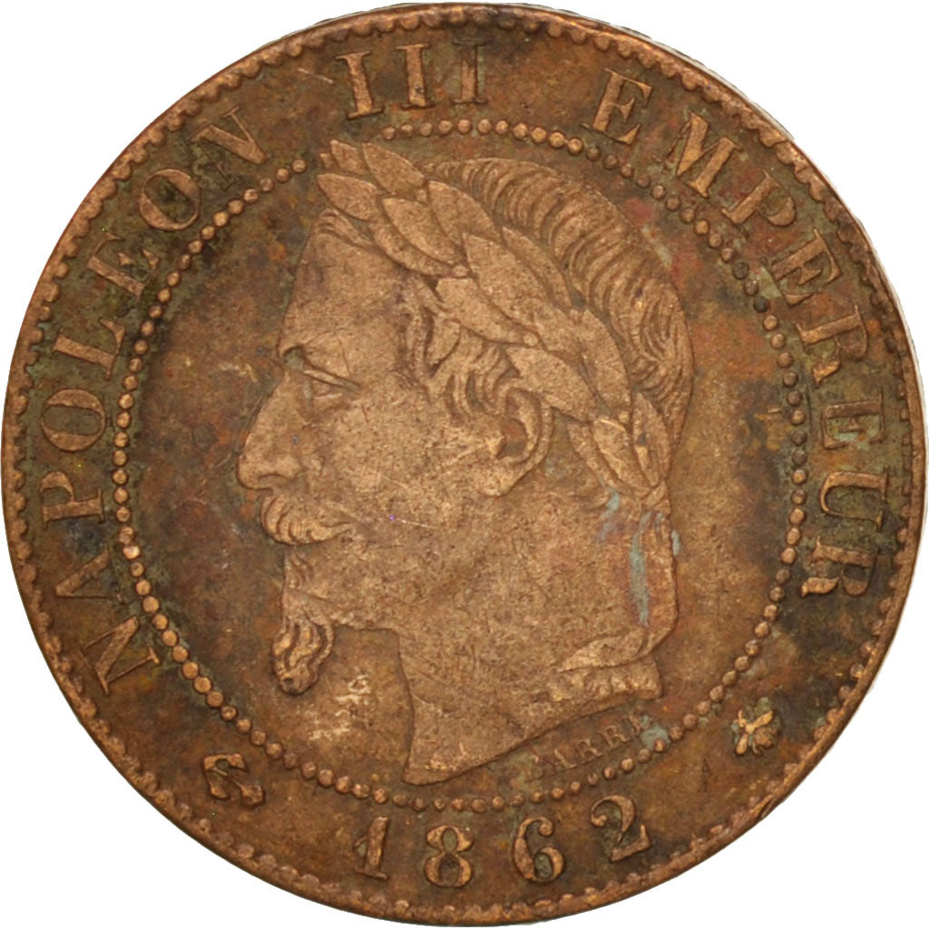 Coin, France, Napoleon III, Napoléon III, Centime, 1862, Paris, EF(40-45)