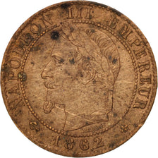 Coin, France, Napoleon III, Napoléon III, Centime, 1862, Paris, EF(40-45)
