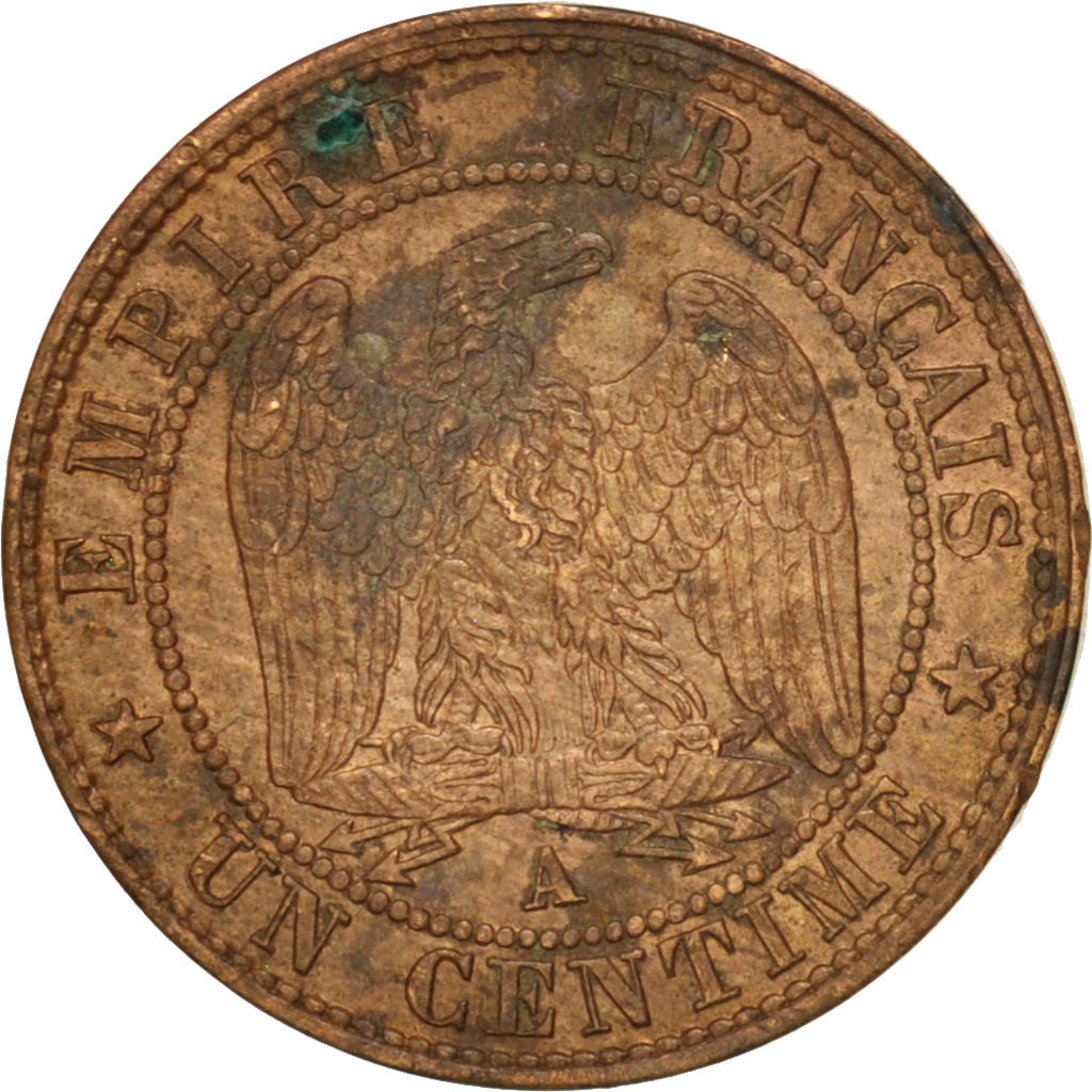 Coin, France, Napoleon III, Napoléon III, Centime, 1862, Paris, EF(40-45)