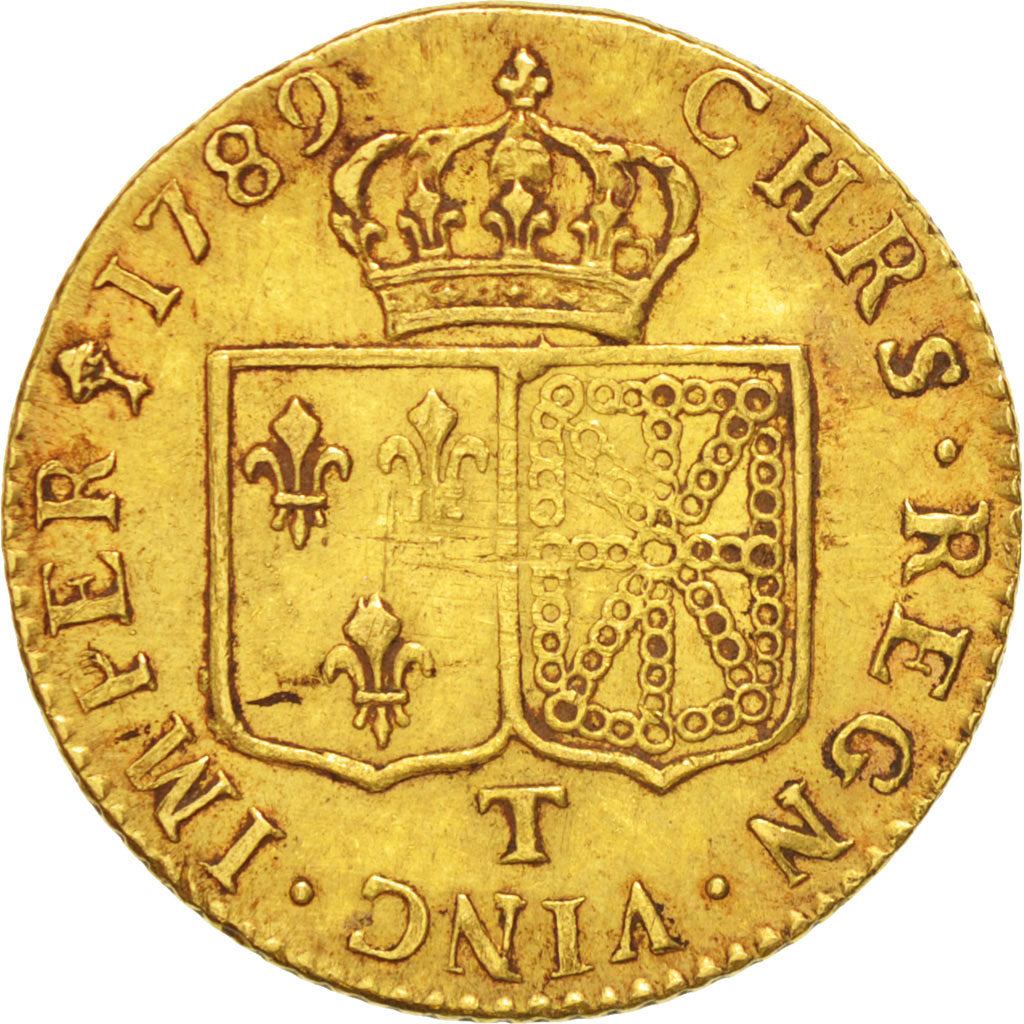 Coin, France, Louis XVI, Louis d'or à la tête nue, Louis d'Or, 1789, Nantes