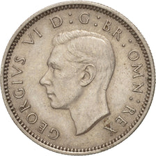 Coin, Great Britain, George VI, 6 Pence, 1951, AU(50-53), Copper-nickel, KM:875