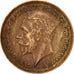Great Britain, George V, Farthing, 1927, EF(40-45), Bronze, KM:825