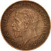 Great Britain, George V, Farthing, 1932, AU(50-53), Bronze, KM:825