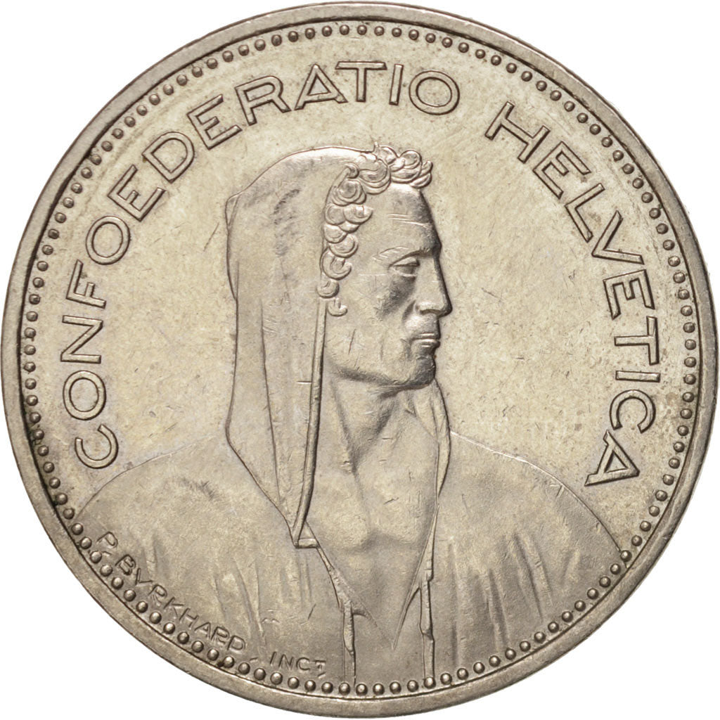 Switzerland, 5 Francs, 1986, Bern, AU(55-58), Copper-nickel, KM:40a.3