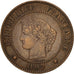 Coin, France, Cérès, 2 Centimes, 1890, Paris, EF(40-45), Bronze, KM:827.1