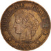 France, Cérès, 2 Centimes, 1890, Paris, EF(40-45), Bronze, KM:827.1, Gadoury105