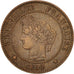 Coin, France, Cérès, 2 Centimes, 1890, Paris, AU(50-53), Bronze, KM:827.1