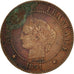 Monnaie, France, Cérès, 2 Centimes, 1891, Paris, TB, Bronze, KM:827.1