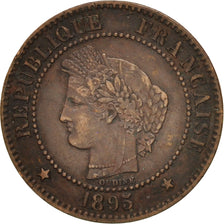 Coin, France, Cérès, 2 Centimes, 1895, Paris, VF(30-35), Bronze, KM:827.1