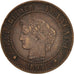 Monnaie, France, Cérès, 2 Centimes, 1895, Paris, TB+, Bronze, KM:827.1