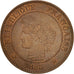 Moneda, Francia, Cérès, 2 Centimes, 1895, Paris, MBC+, Bronce, KM:827.1