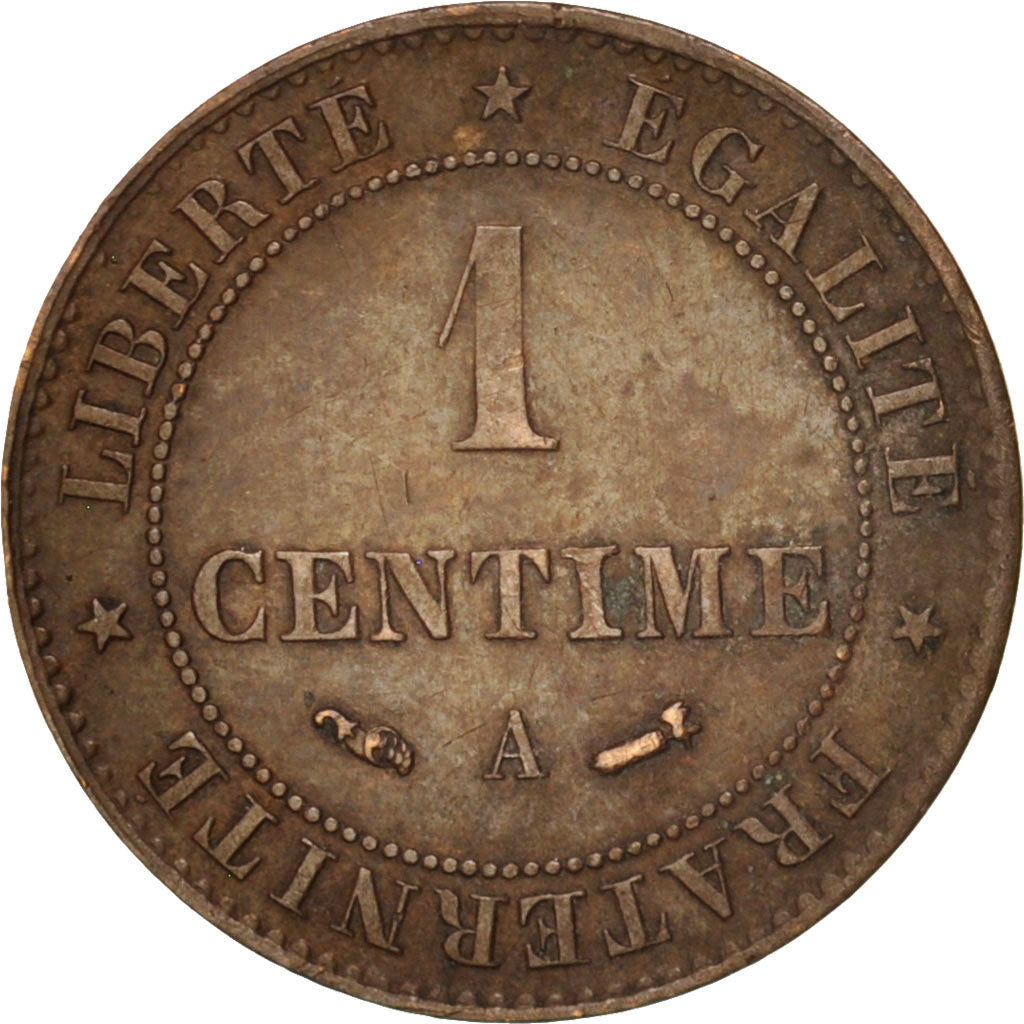 Moneda, Francia, Cérès, Centime, 1885, Paris, MBC+, Bronce, KM:826.1
