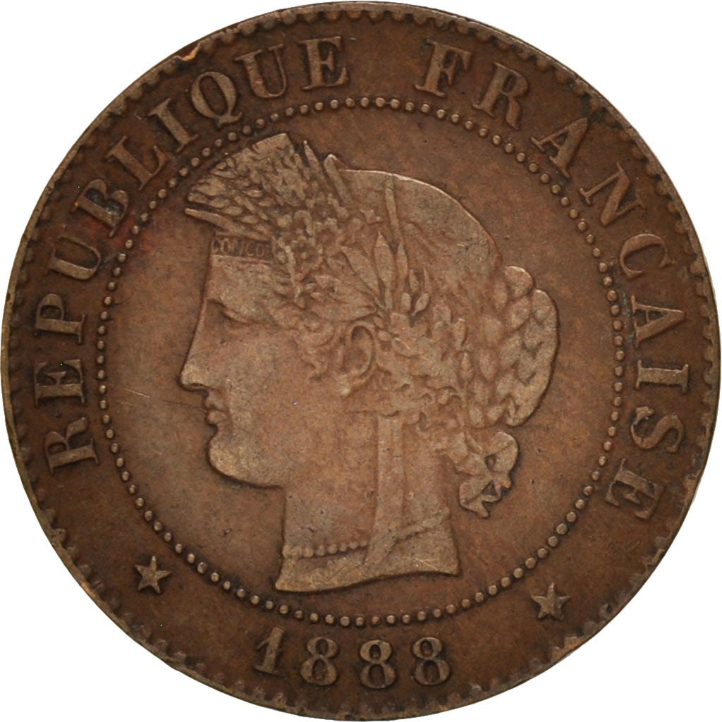 Monnaie, France, Cérès, Centime, 1888, Paris, TTB, Bronze, KM:826.1