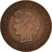 Monnaie, France, Cérès, Centime, 1888, Paris, TTB, Bronze, KM:826.1