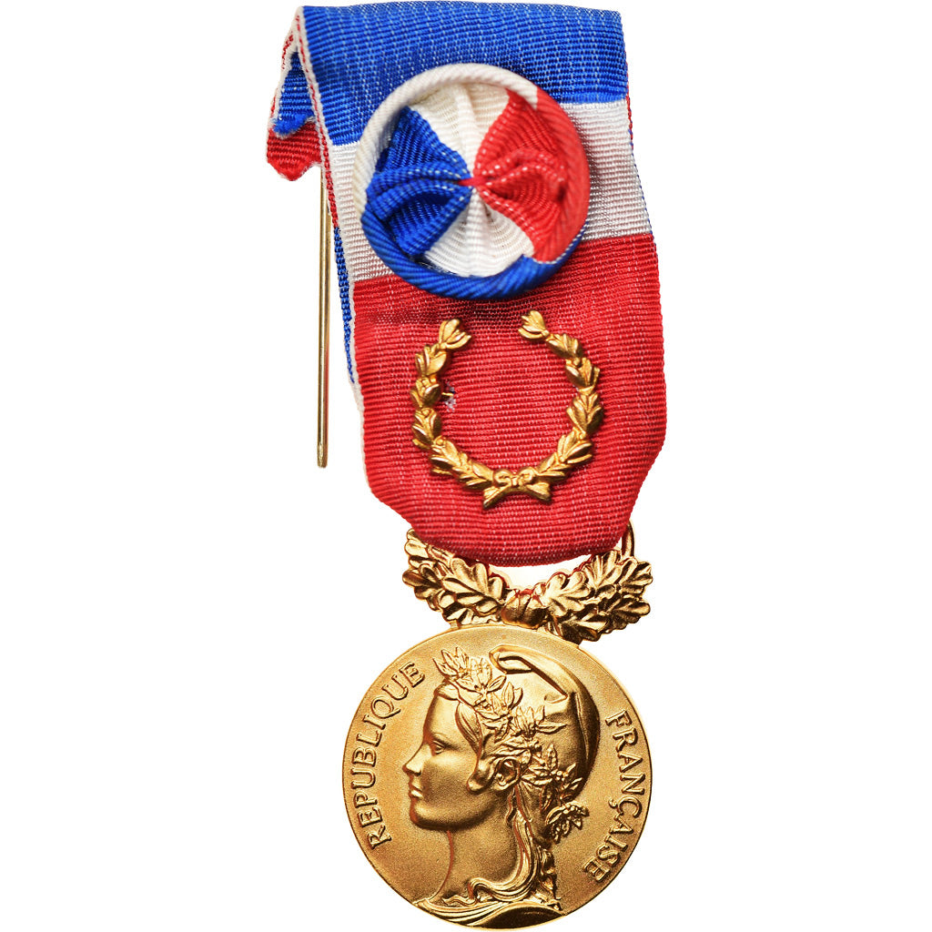 France, Médaille d'honneur du travail, Medal, Uncirculated, Gilt Bronze, 27