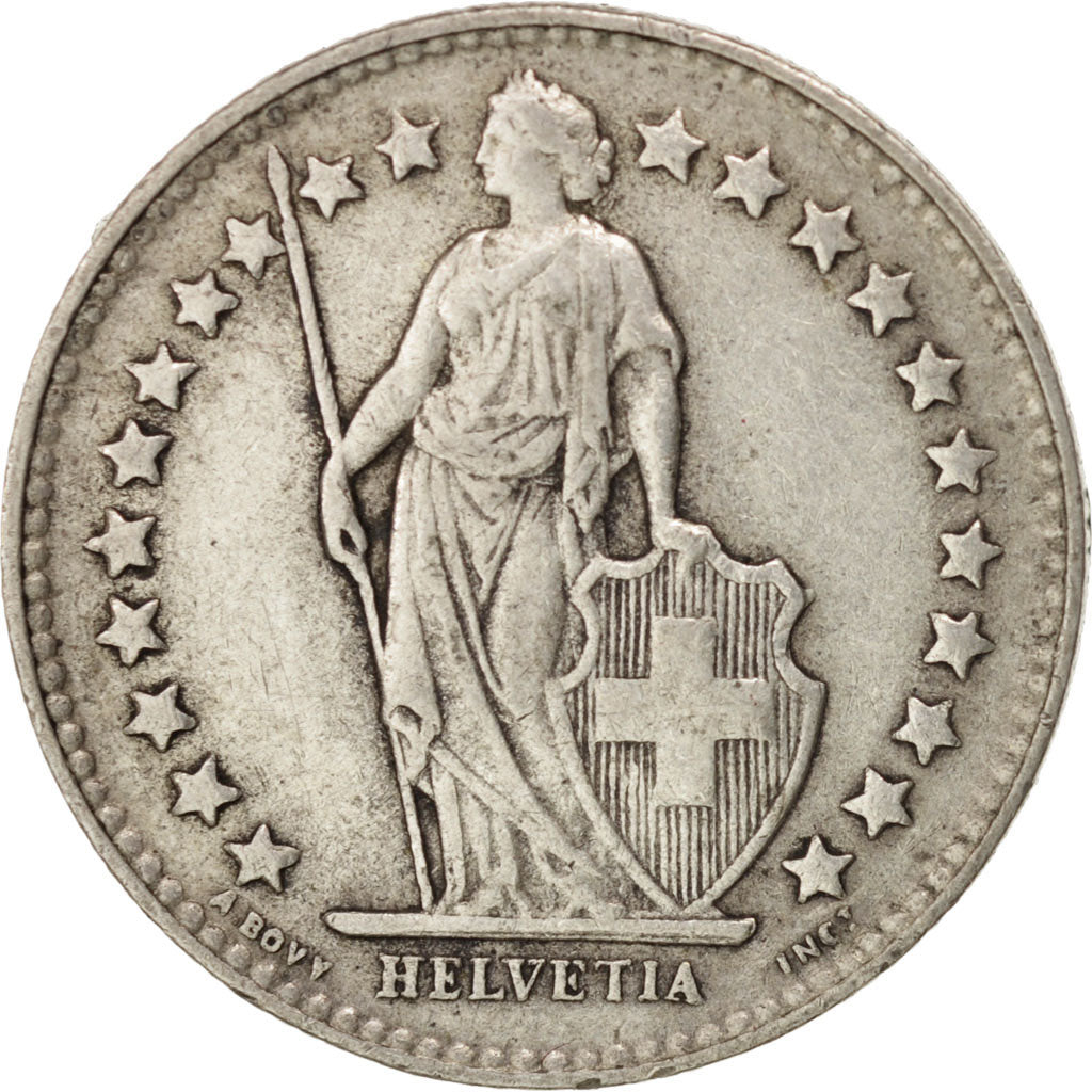 Coin, Switzerland, 1/2 Franc, 1931, Bern, EF(40-45), Silver, KM:23