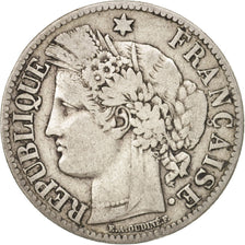 France, Cérès, 2 Francs, 1873, Paris, VF(30-35), Silver, KM:817.1