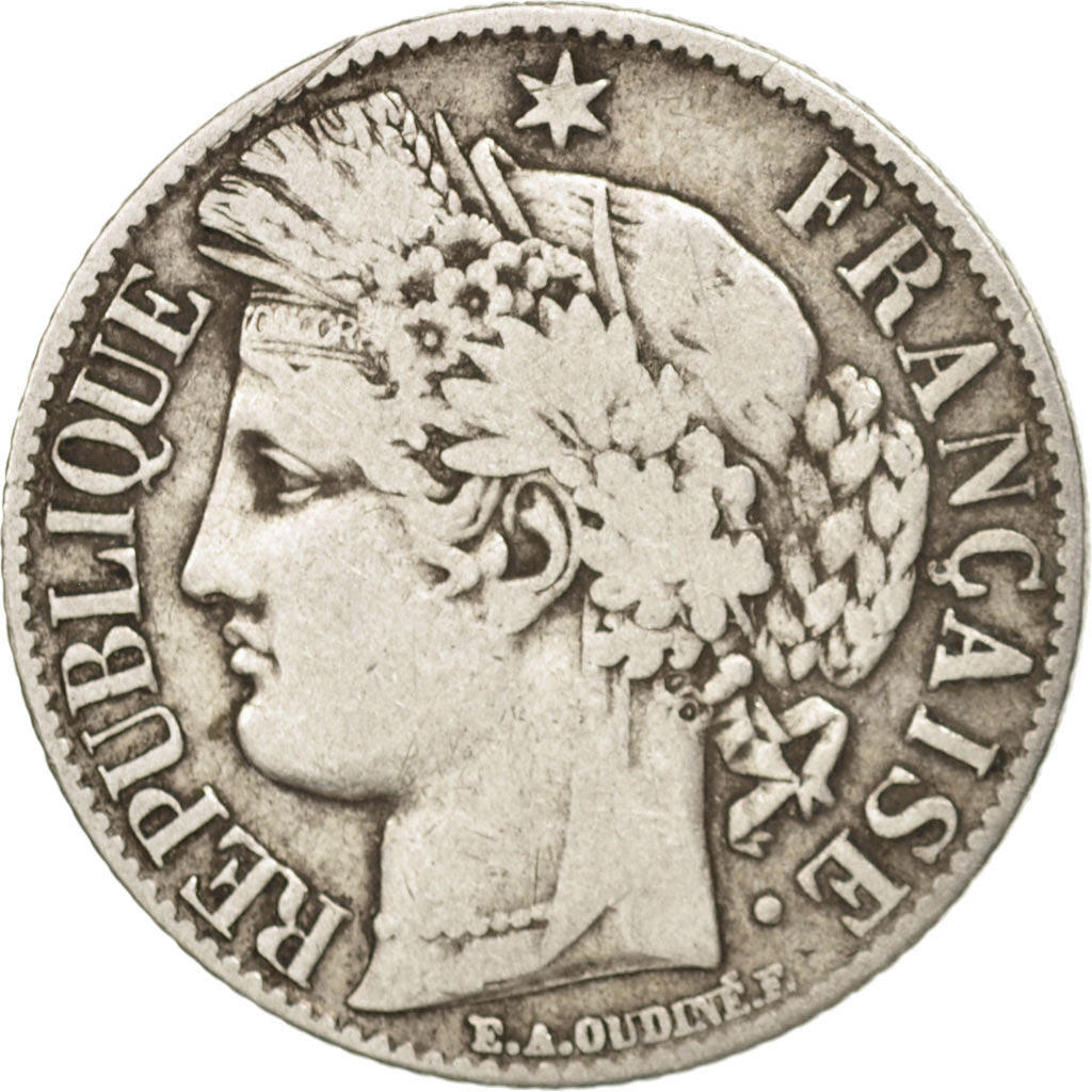 Coin, France, Cérès, Franc, 1887, Paris, VF(30-35), Silver, KM:822.1