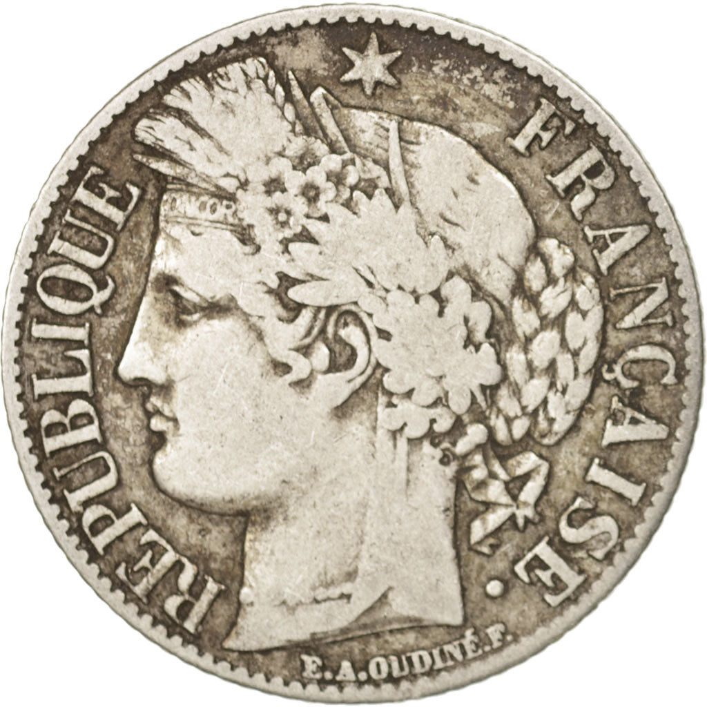 Coin, France, Cérès, Franc, 1887, Paris, VF(30-35), Silver, KM:822.1