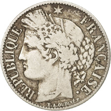 Coin, France, Cérès, Franc, 1887, Paris, VF(30-35), Silver, KM:822.1