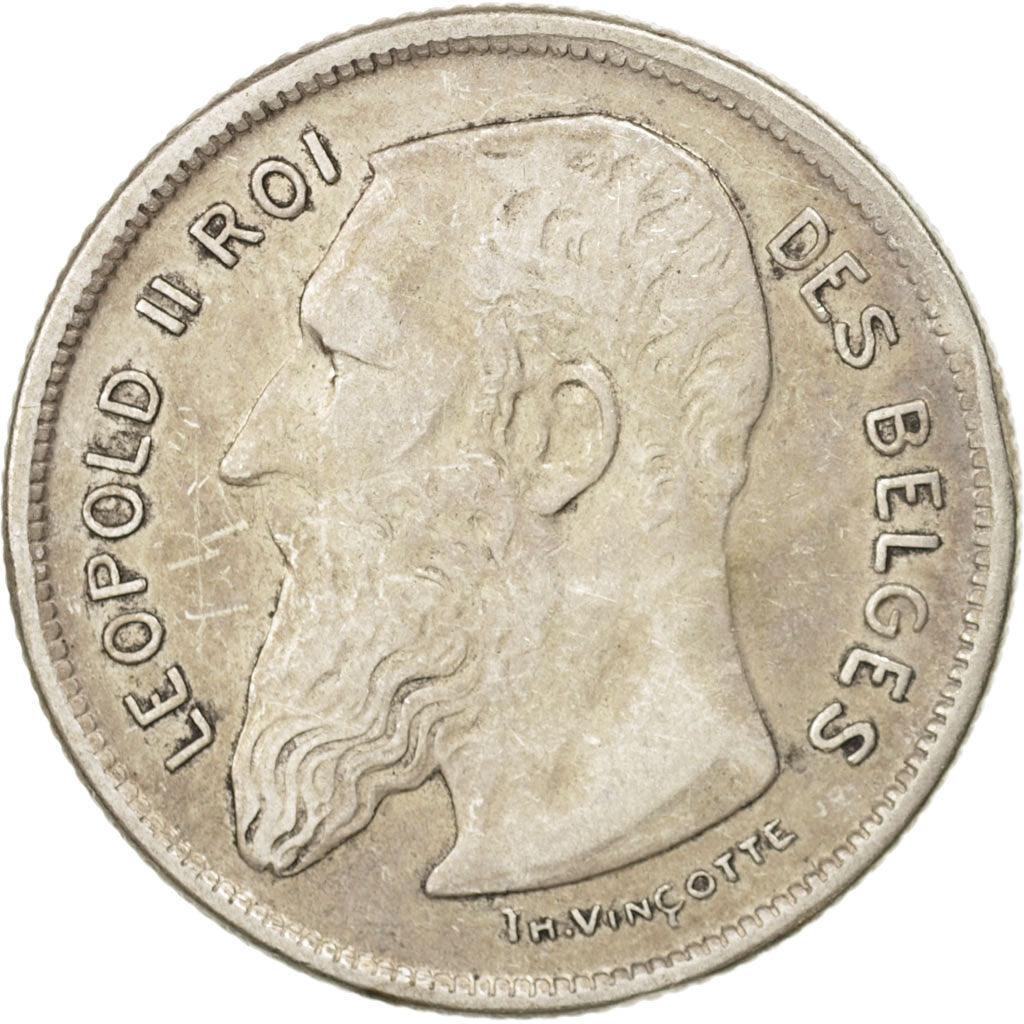 Coin, Belgium, 2 Francs, 2 Frank, 1904, EF(40-45), Silver, KM:58.1