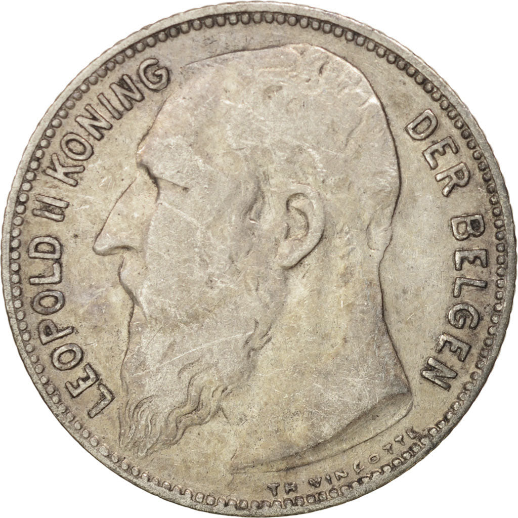 Coin, Belgium, Franc, 1909, VF(20-25), Silver, KM:57.1