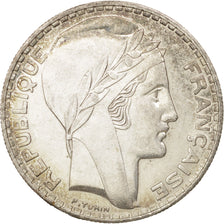 Coin, France, Turin, 20 Francs, 1938, Paris, AU(55-58), Silver, KM:879