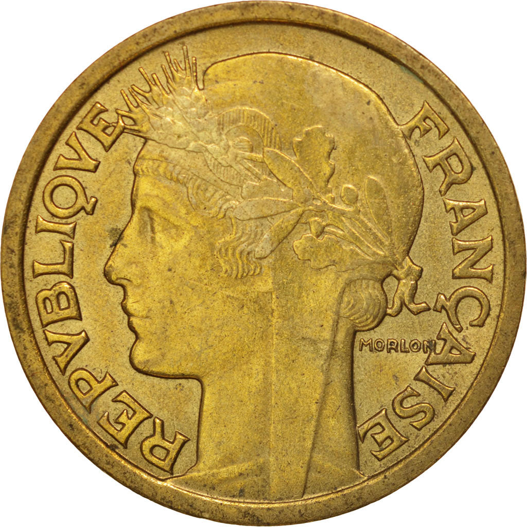 Coin, France, Morlon, 2 Francs, 1939, Paris, AU(50-53), Aluminum-Bronze, KM:886