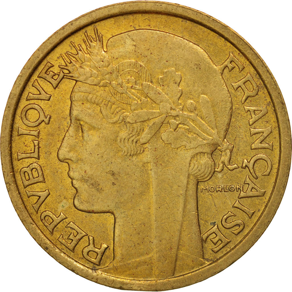 Coin, France, Morlon, 2 Francs, 1940, Paris, AU(50-53), Aluminum-Bronze, KM:886