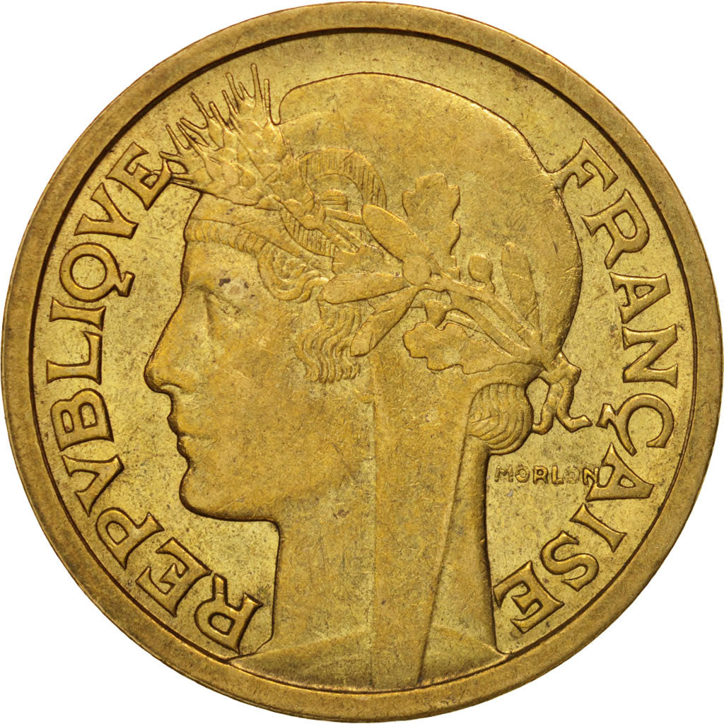 Coin, France, Morlon, 2 Francs, 1941, AU(50-53), Aluminum-Bronze, KM:886