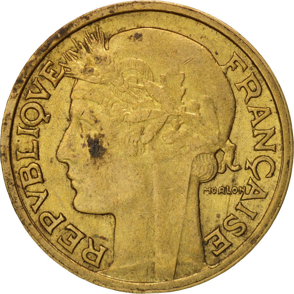 Munten, Frankrijk, Morlon, 50 Centimes, 1931, ZF+, Aluminum-Bronze, KM:894.1