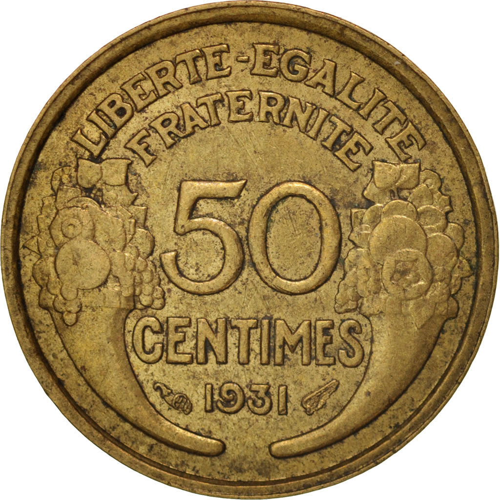 Monnaie, France, Morlon, 50 Centimes, 1931, TTB+, Aluminum-Bronze, KM:894.1